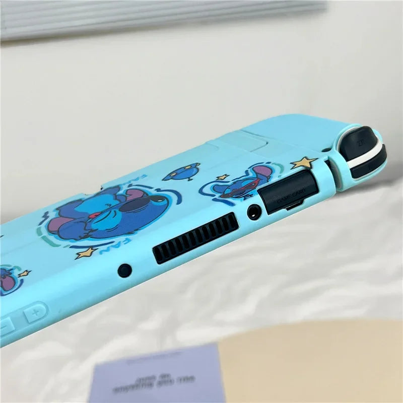 Coque Nintendo Switch Stitch - Fond Bleu Ciel