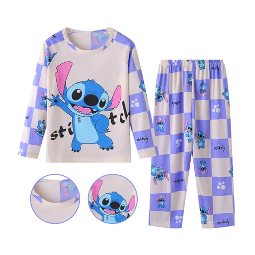 Pyjama Stitch - Carreaux Violets