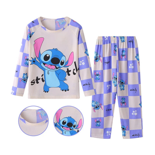 Pyjama Stitch - Carreaux Violets