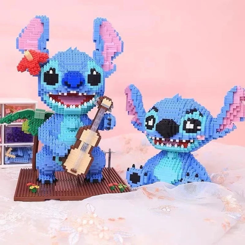 Stitch à construire - Assis et Oreilles Tombantes