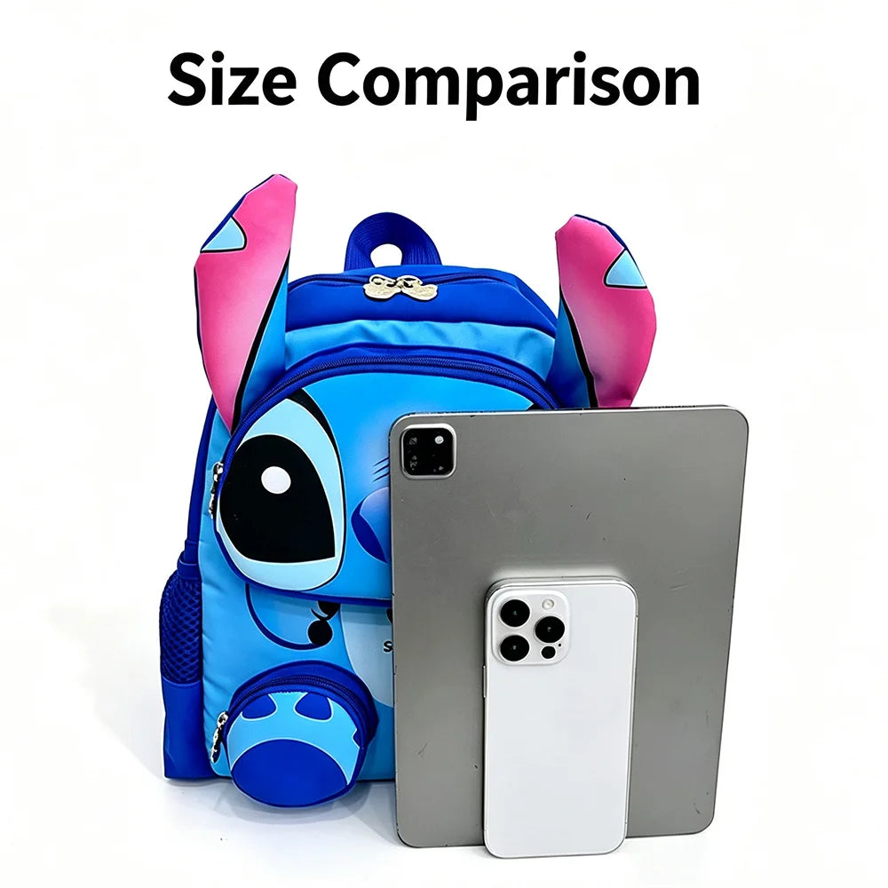 Sac à dos Stitch - Bleu avec Oreilles