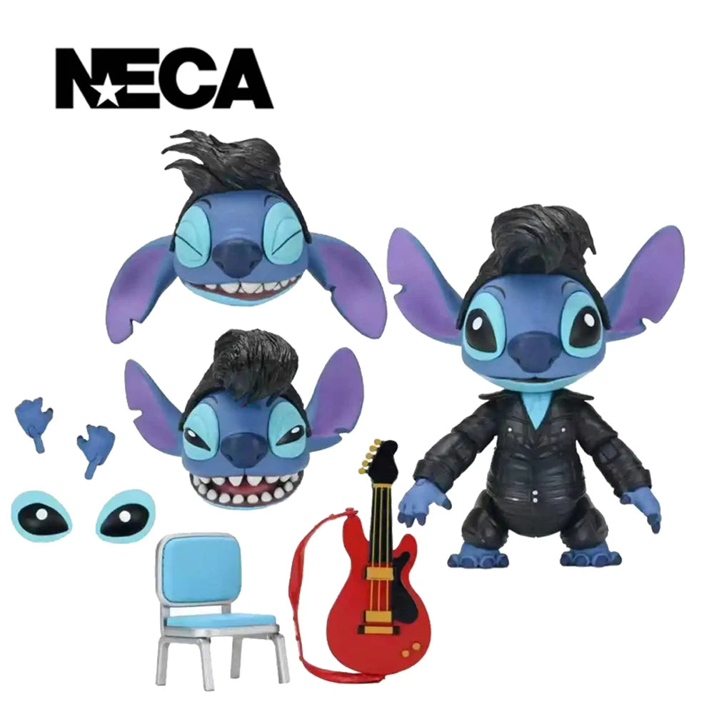 Figurine articulée Stitch - Elvis en Costume Noir