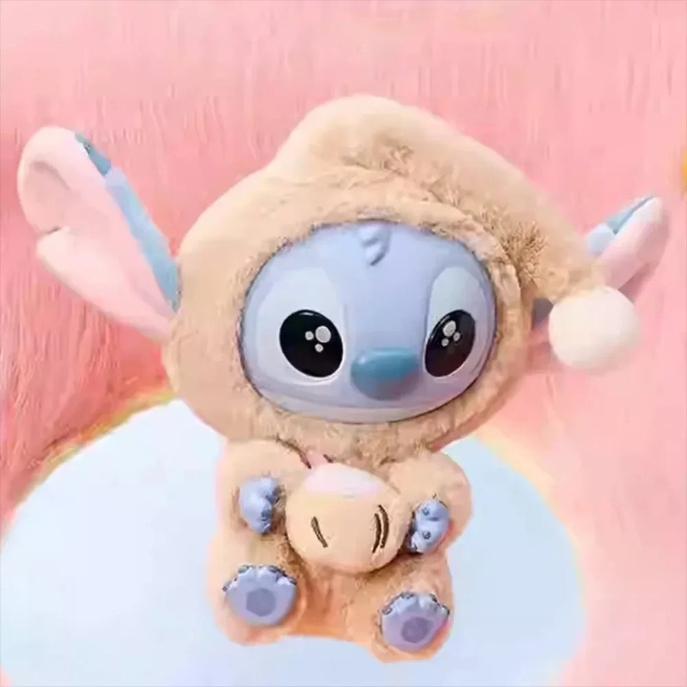 Labubu Stitch - Capuche Beige et Biscuit