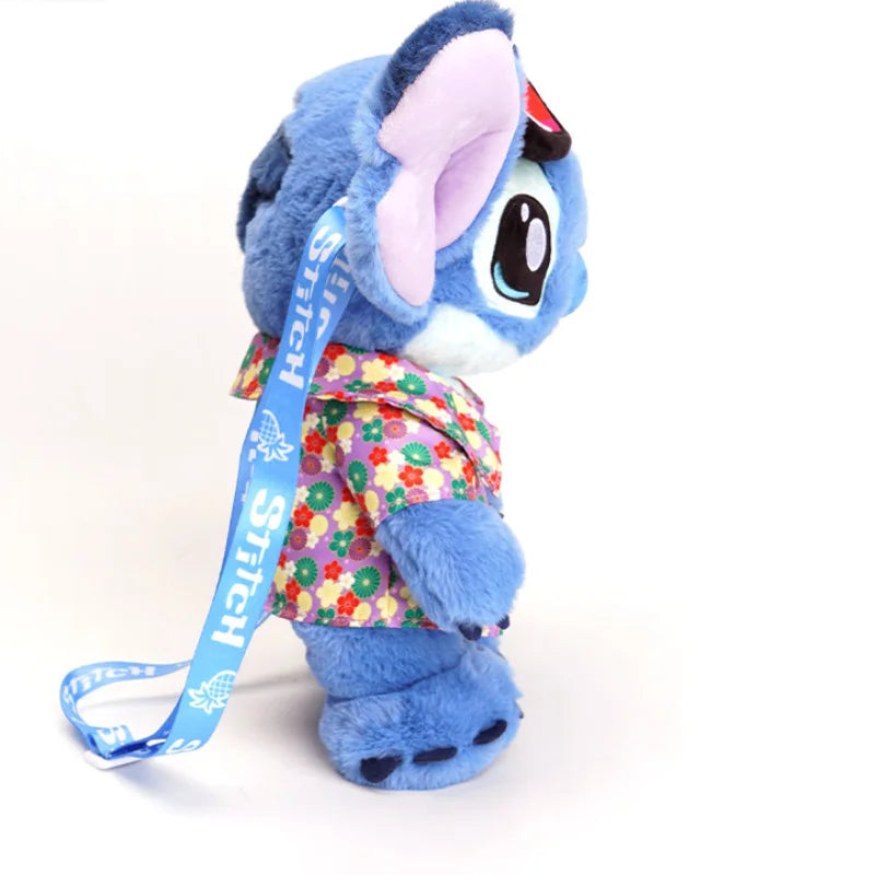 Sac en peluche Stitch - Chemise Fleurie