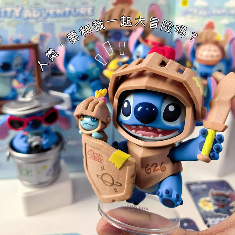 Coffret de 6 figurines surprises Stitch - City Adventure