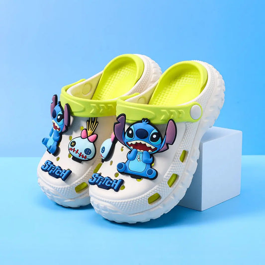 Sabots Stitch - Blancs et Jaune Vif
