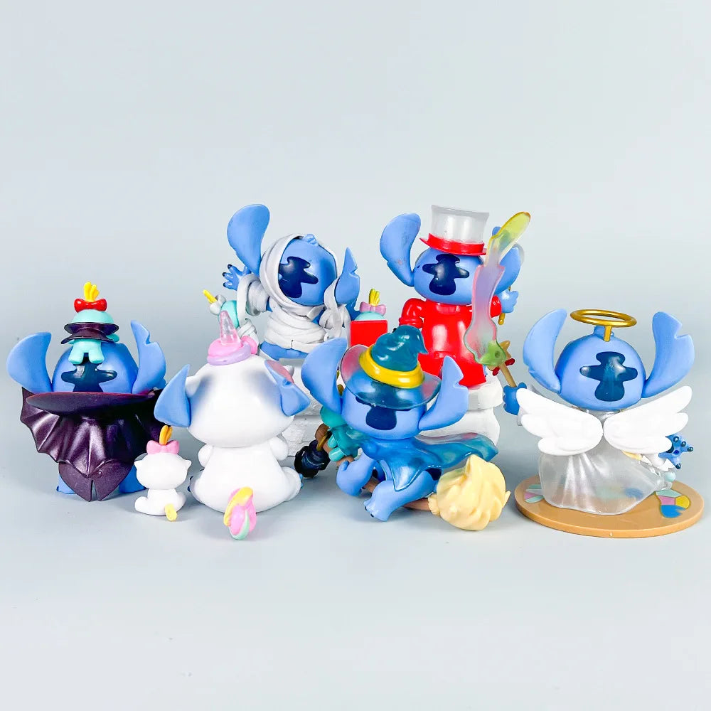 Lot de 6 figurines Stitch - Costumes Fantaisie