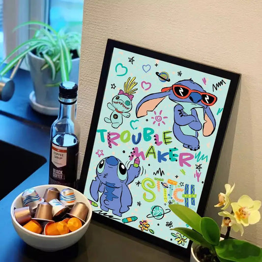 Affiche Stitch - Trouble Maker