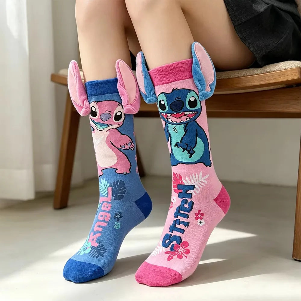 Lot de 2 paires de chaussettes Stitch et Angel - Oreilles