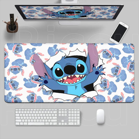 Tapis de souris Stitch - Papier Déchiré et Petits Portraits