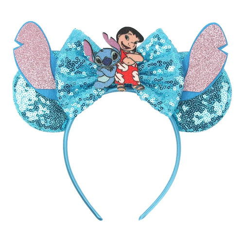 Serre-tête Lilo et Stitch Bleu avec Longues Oreilles