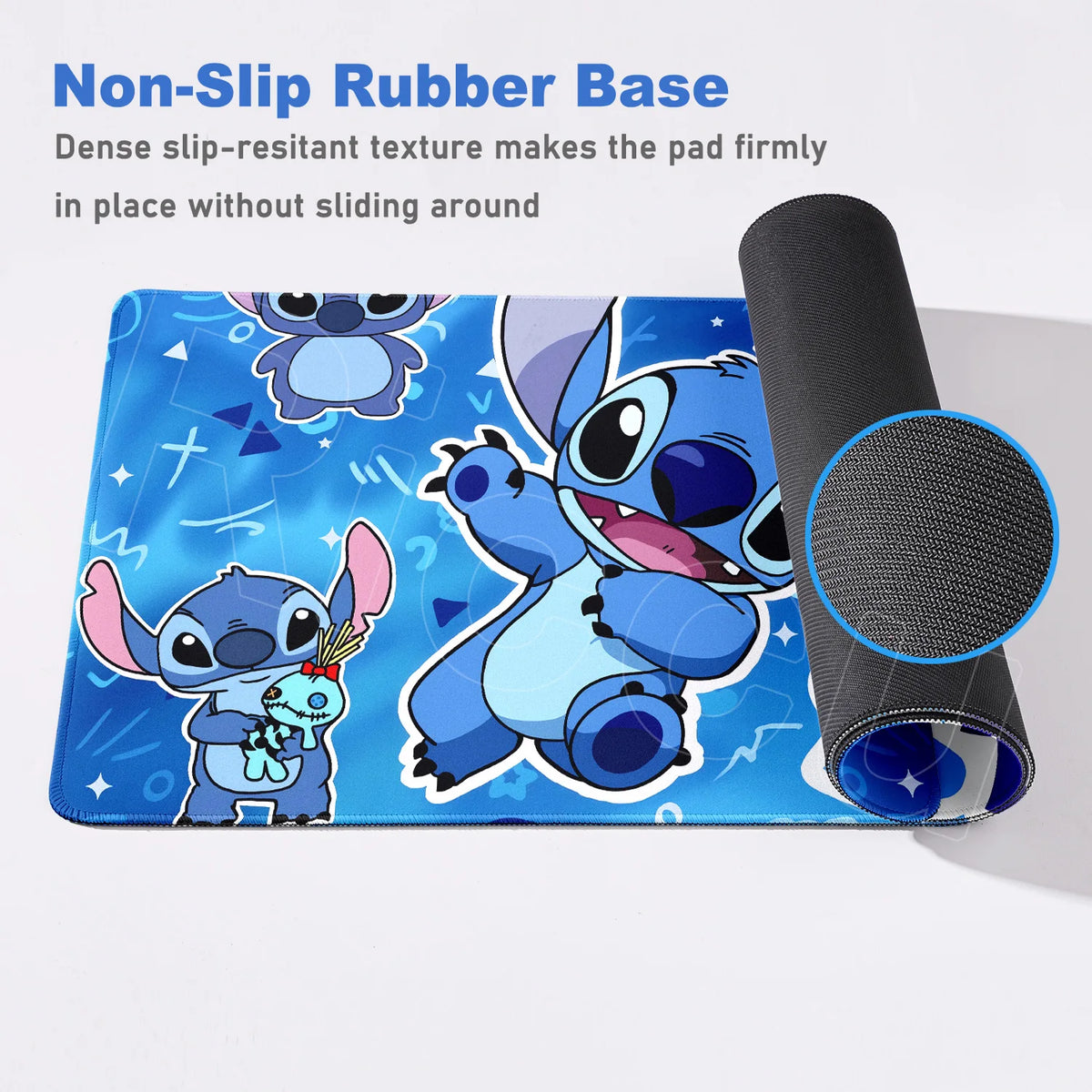 Tapis de souris Stitch - Bureau Gamer Rose