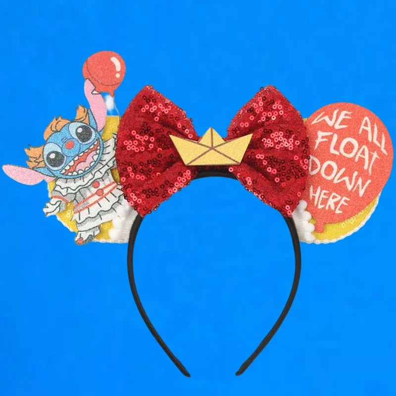 Serre-tête Stitch Clown avec Ballon Rouge