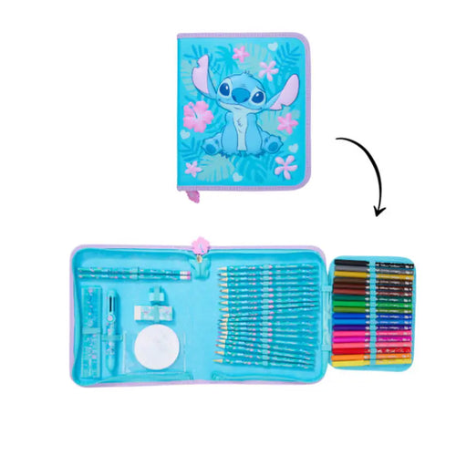 Mallette de coloriage Stitch - Fleurs