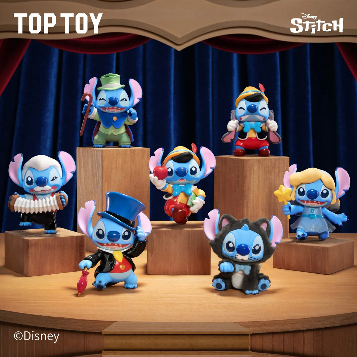 Figurines surprises Stitch - Fantasy Theater en Boîte ou Coffret