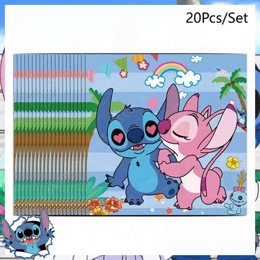 Lot de 20 serviettes Stitch et Angel - Arc Multicolore