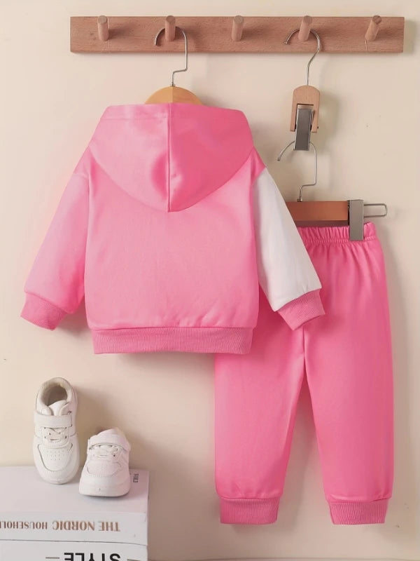 Ensemble bébé Stitch - Sweat à Capuche et Pantalon Roses