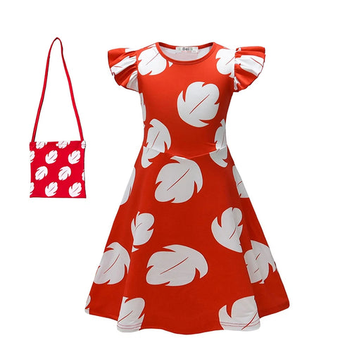 Déguisement Lilo - Robe et Sac à Feuilles Blanches