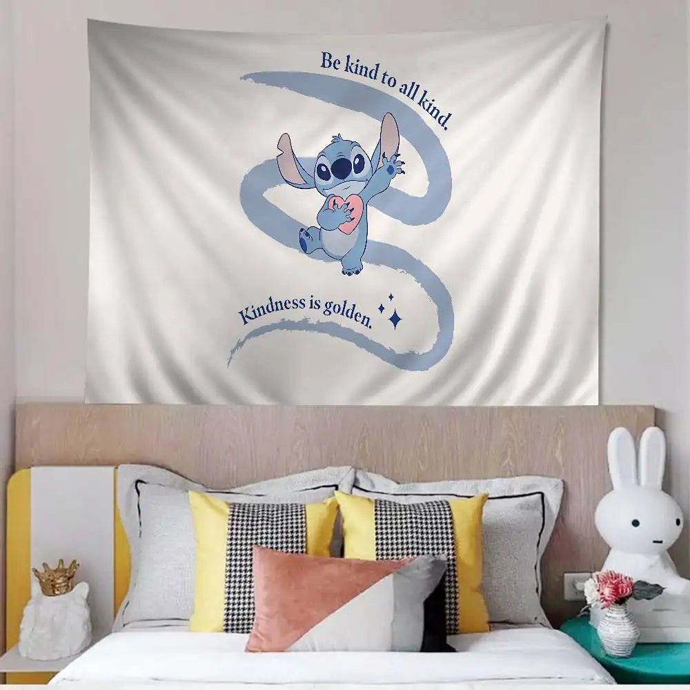 Tenture murale Stitch - Kindness Is Golden