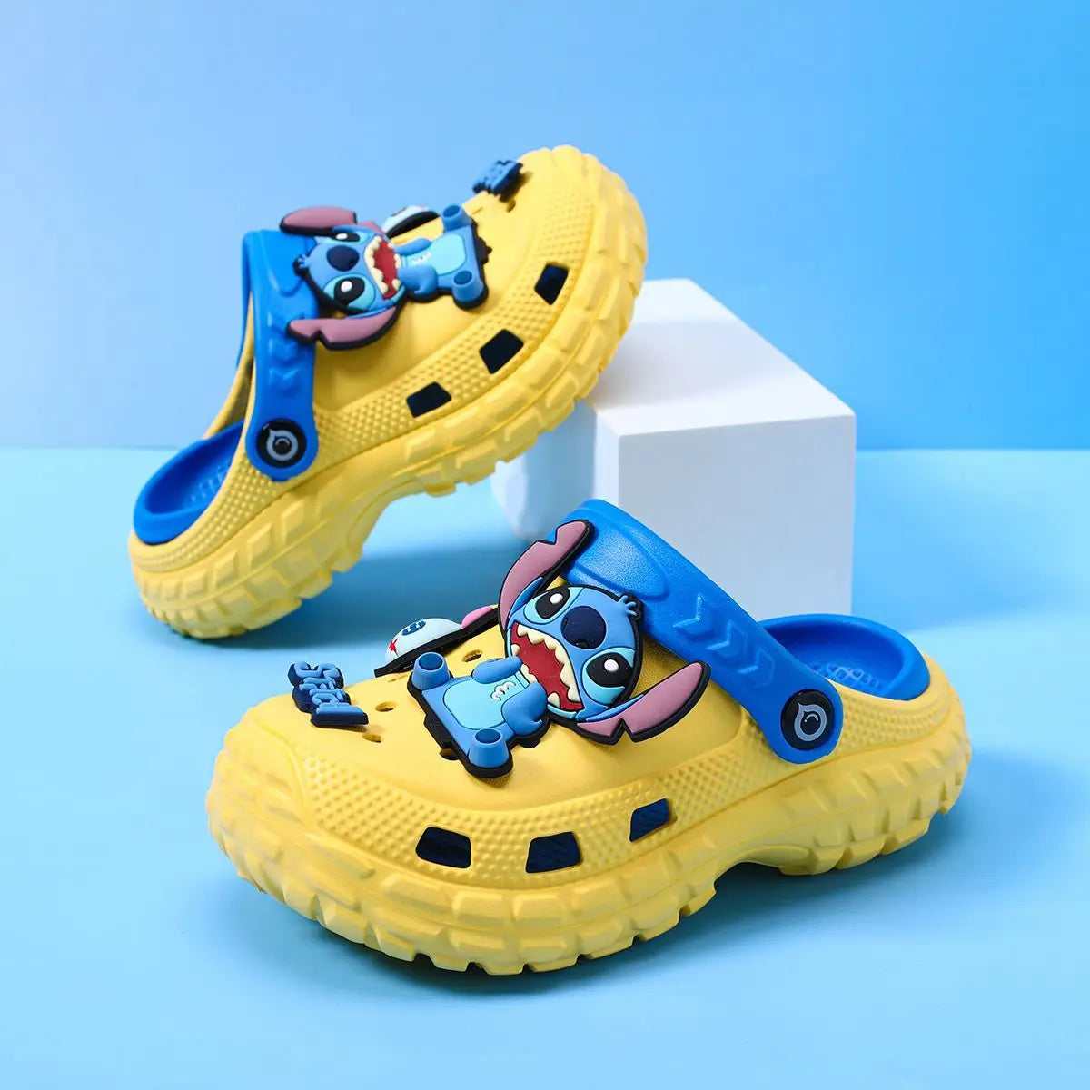 Sabots Stitch - Jaunes et Bleus