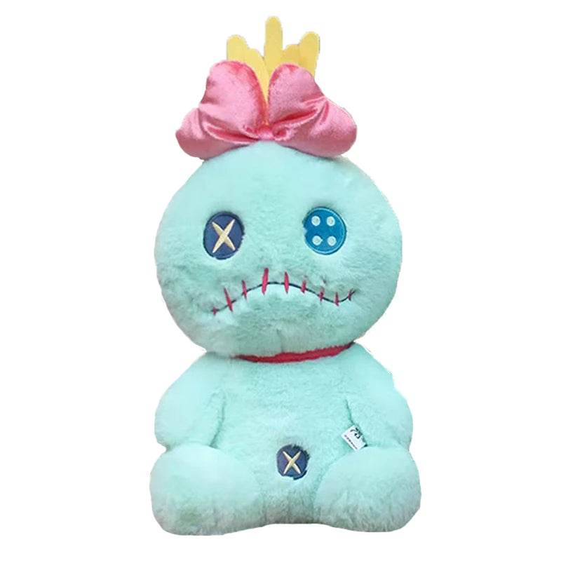 Peluche poupée de Lilo - Assise avec Nœud Rose