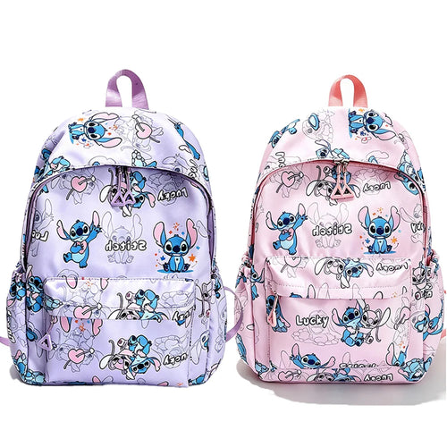 Lot de 2 sacs à dos Stitch - Violet et Rose