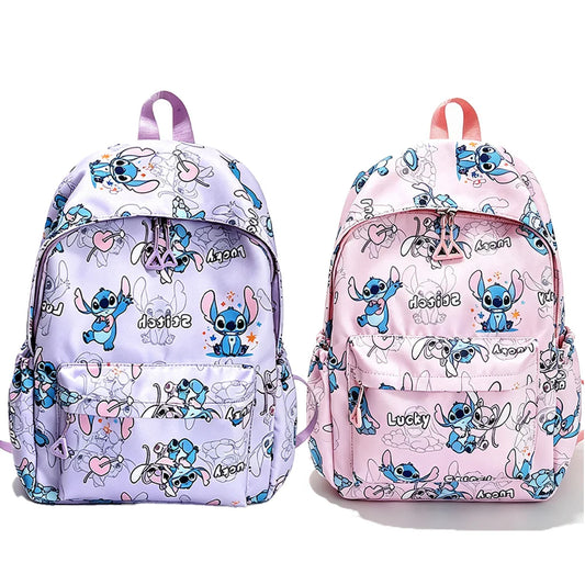 Lot de 2 sacs à dos Stitch - Violet et Rose