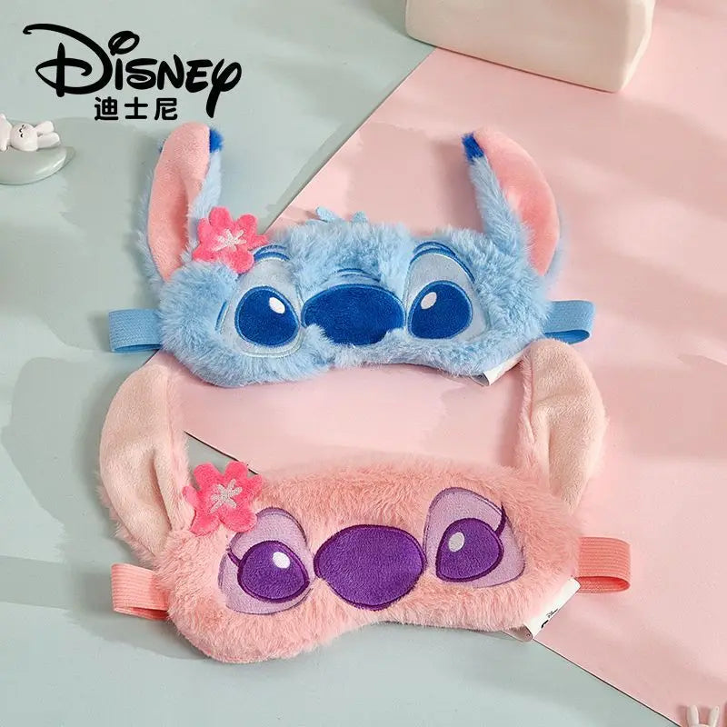 Masque de sommeil Stitch - Rose avec Fleur