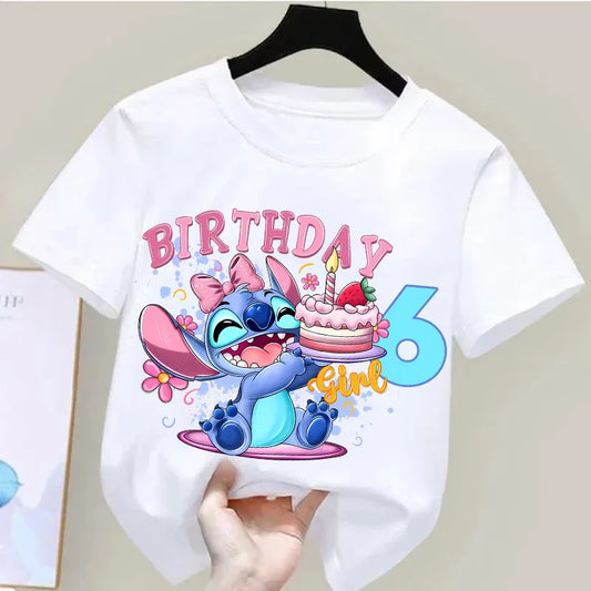 T-shirt Stitch Anniversaire Chiffre 6