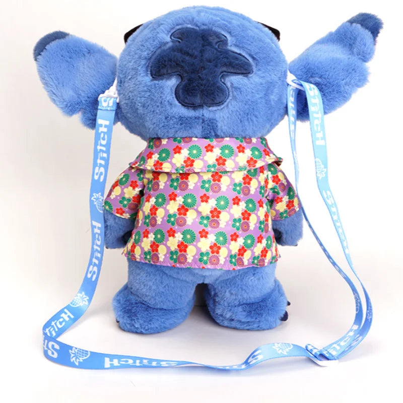 Sac en peluche Stitch - Chemise Fleurie