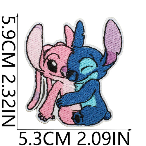 Écusson Stitch et Angel - Enlacés