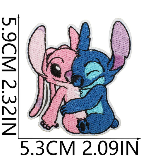 Écusson Stitch et Angel - Enlacés