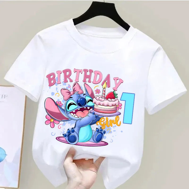 T-shirt Stitch Anniversaire Chiffre 1