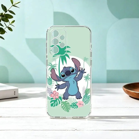 Coque Samsung Stitch - Palmiers et Hibiscus