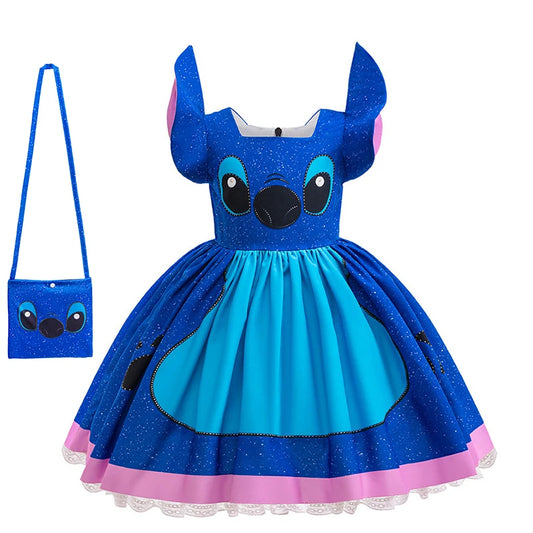 Déguisement Stitch - Robe Bleue et Sac