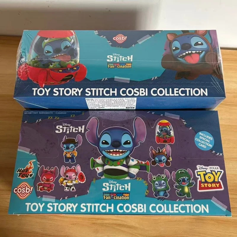 Coffret de 8 figurines surprises Stitch - Costumes Toy Story