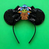 Stitch et Grogu Noir