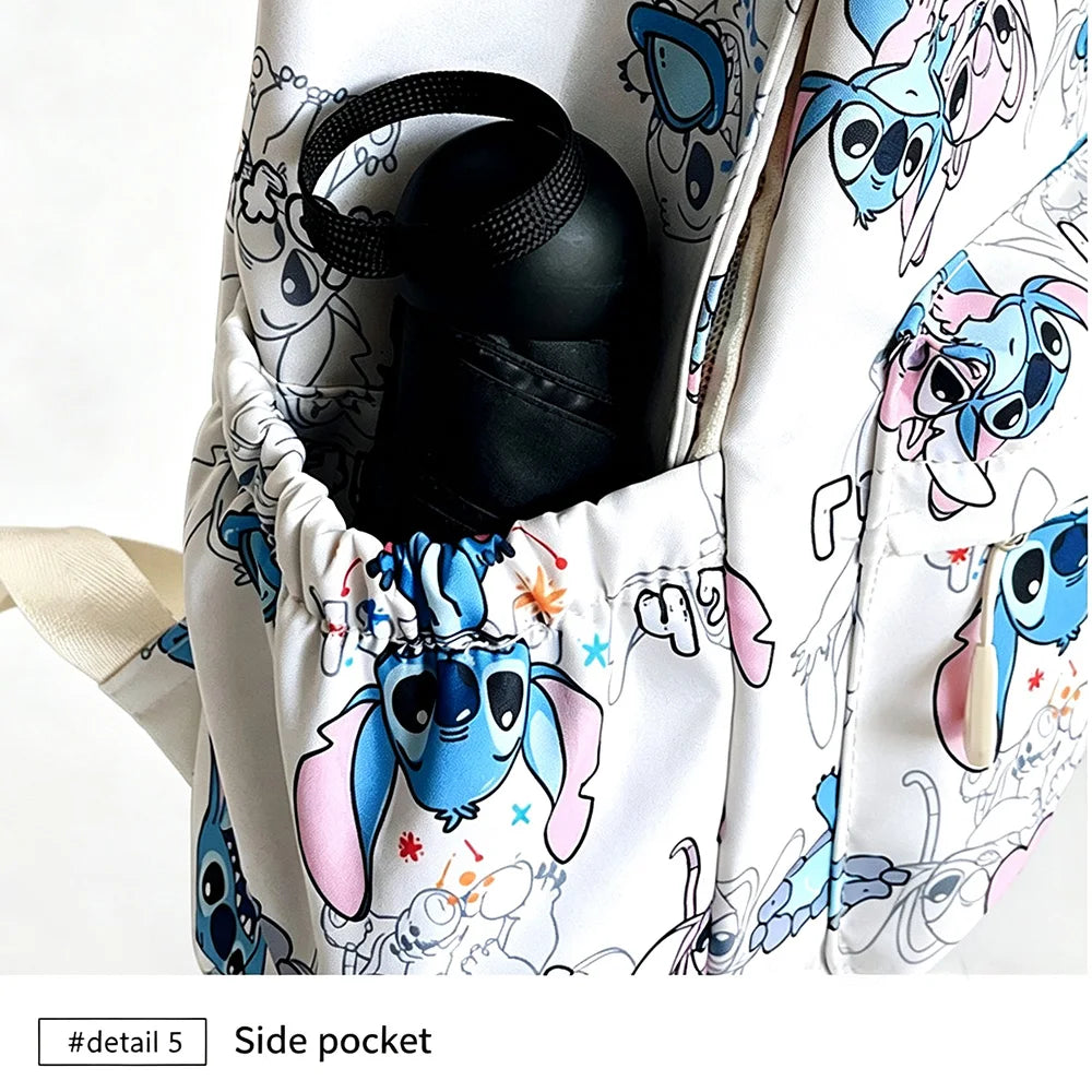 Sac à dos Stitch et Angel - Blanc et Motifs Variés