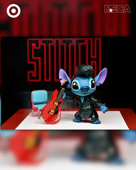 Figurine articulée Stitch - Elvis en Costume Noir
