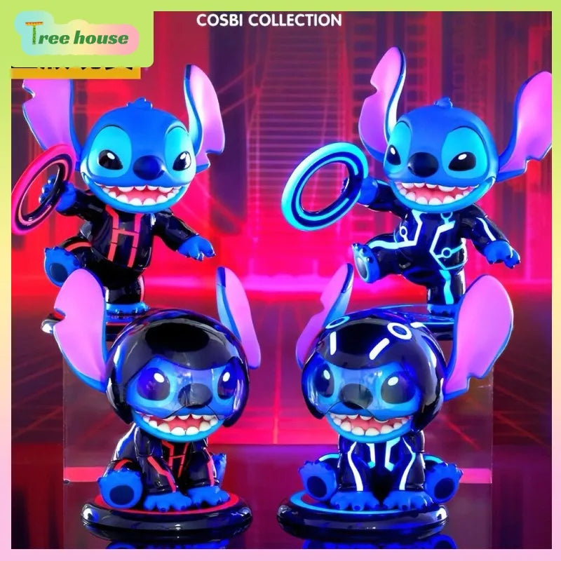Figurine Stitch - Tron Rouge avec Disque