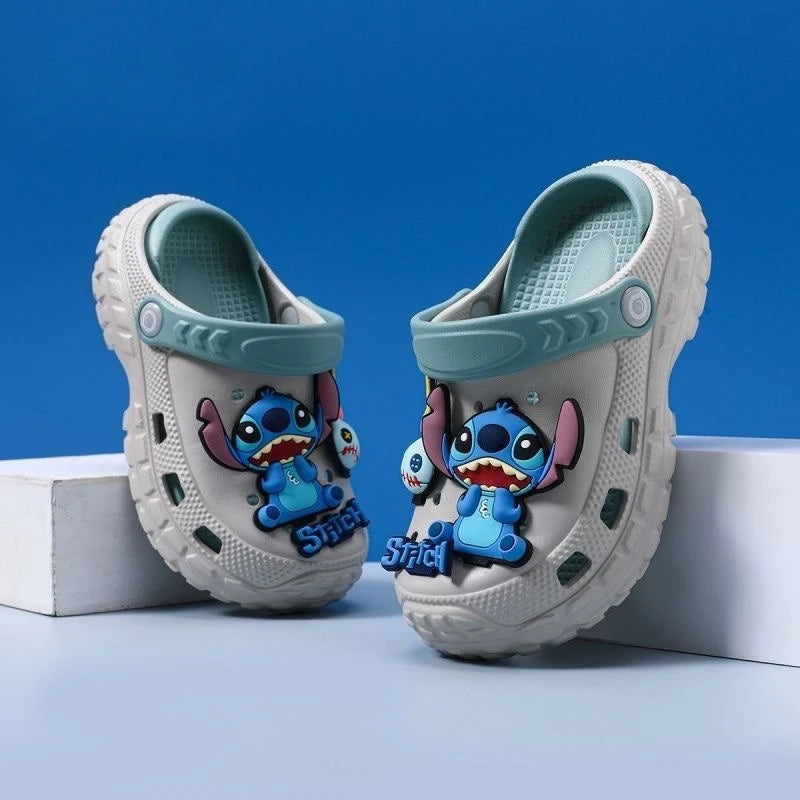 Sabots Stitch - Gris et Vert d’Eau