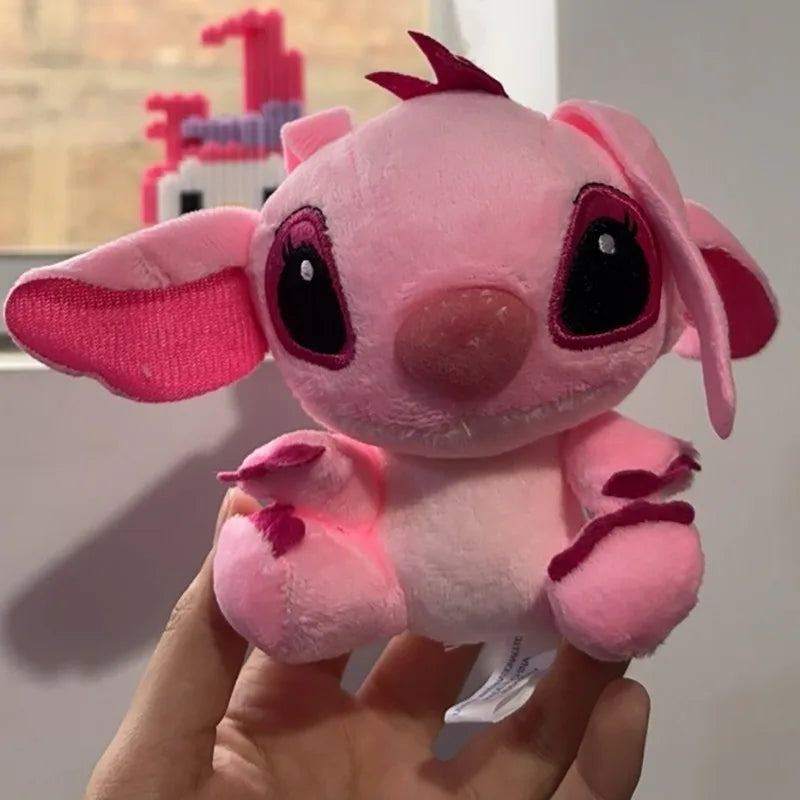Peluche Stitch - Rose Pâle et Pattes Bordeaux