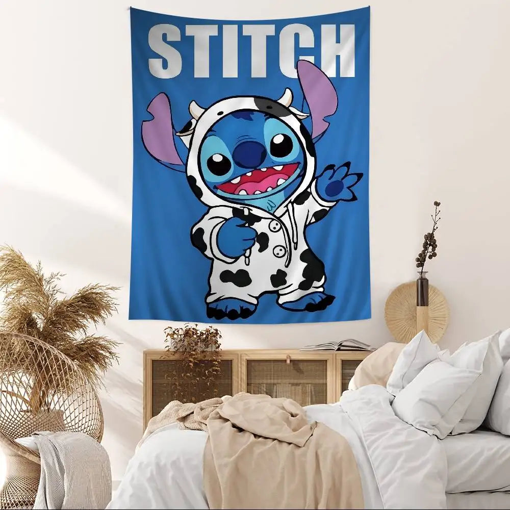 Tenture murale Stitch - Costume de Vache