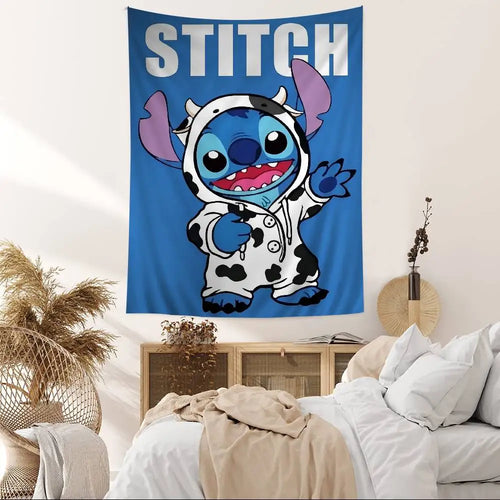 Tenture murale Stitch - Costume de Vache
