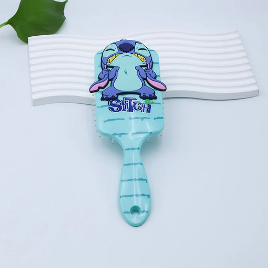 Brosse à cheveux Stitch - Yeux Fermés sur Fond Turquoise