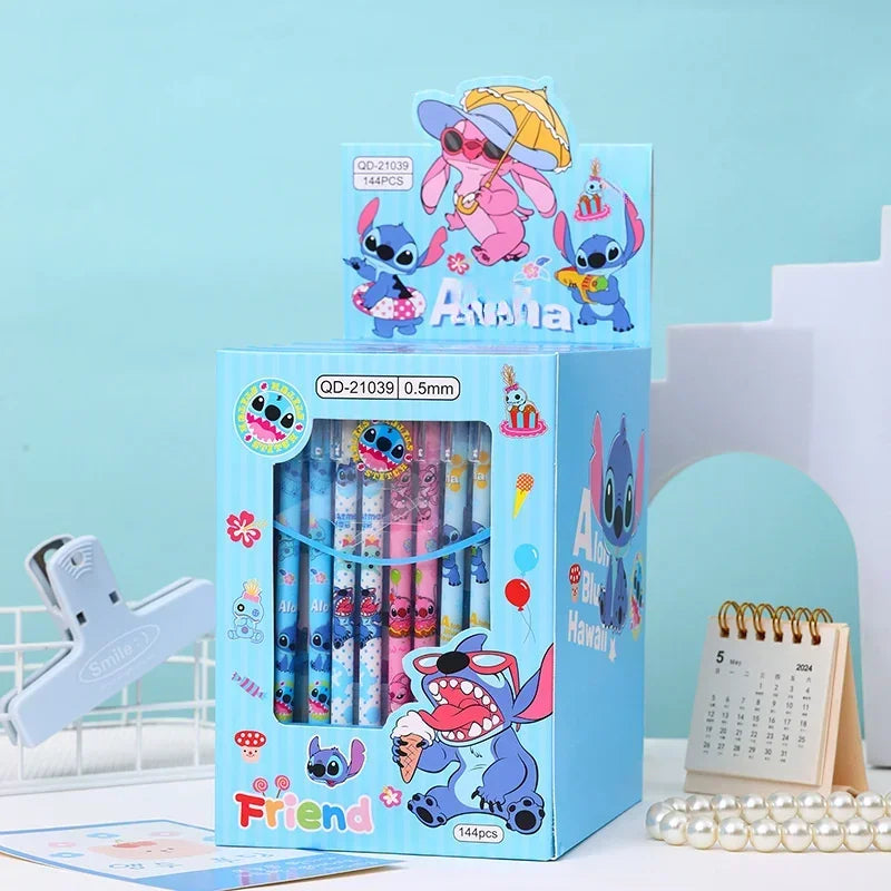 Stylos effaçables Stitch et Angel - Lots de 6 ou 12