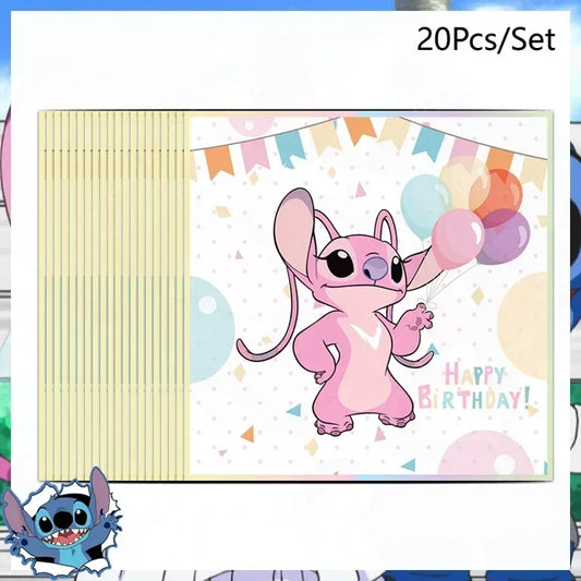 Lot de 20 serviettes Angel - Ballons
