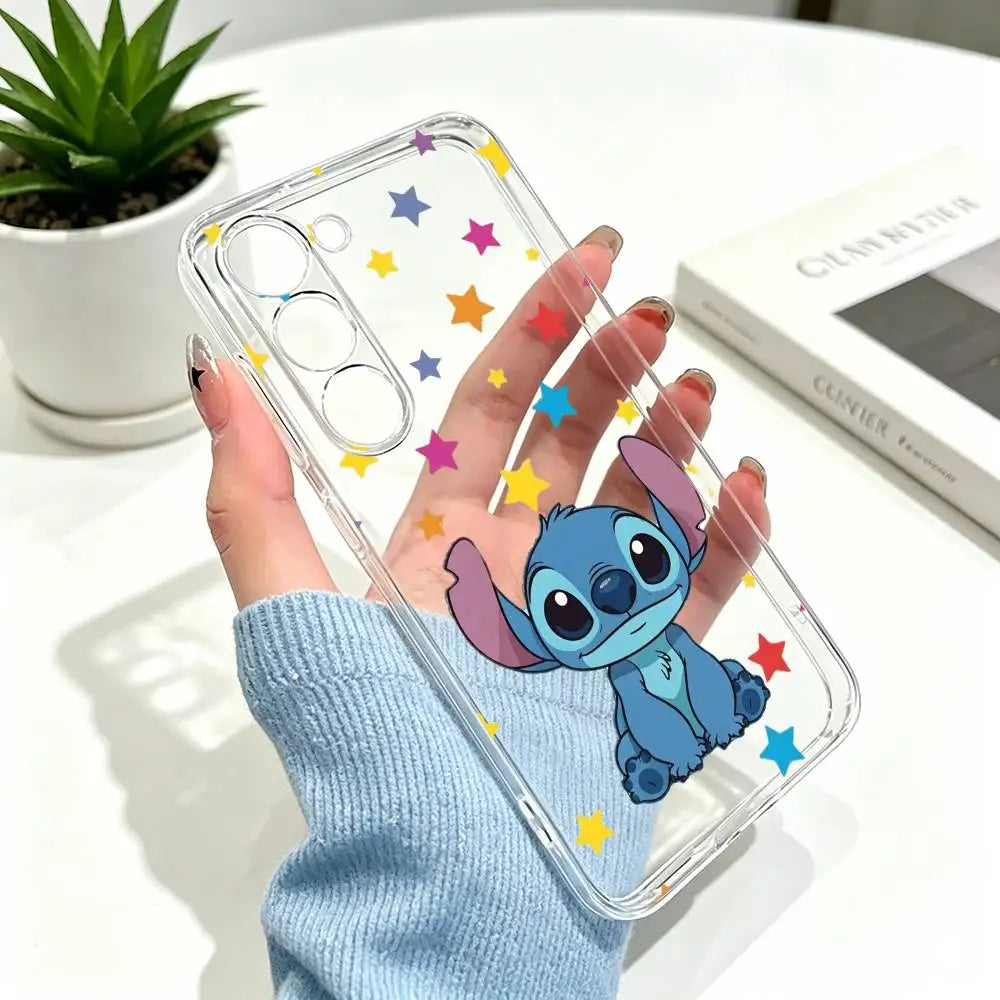 Coque Samsung Galaxy A Stitch - Assis et Étoiles Colorées