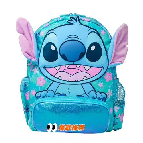 Sac à dos Stitch - Grand Sourire sur Fond Turquoise
