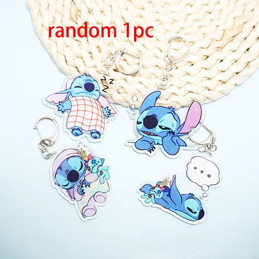 Porte-clés Stitch Au Repos à Motif Aléatoire